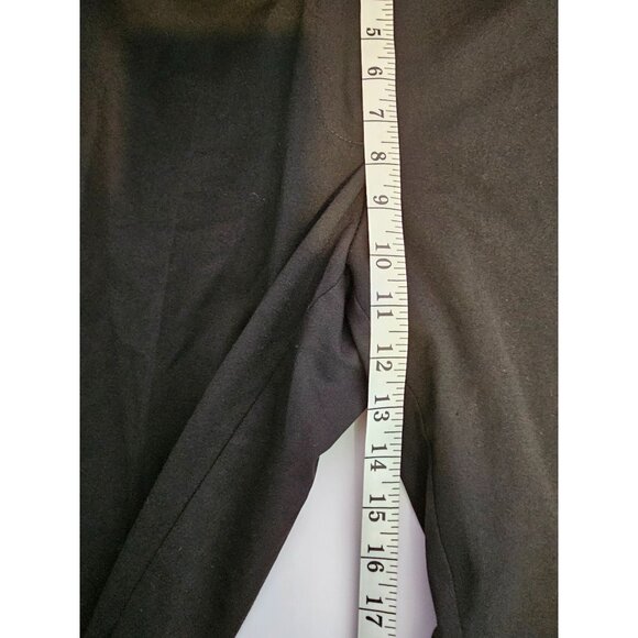 Loft Straight Leg Black Stretch Marisa Trouser Dress Pants Size 14 - Picture 9 of 10
